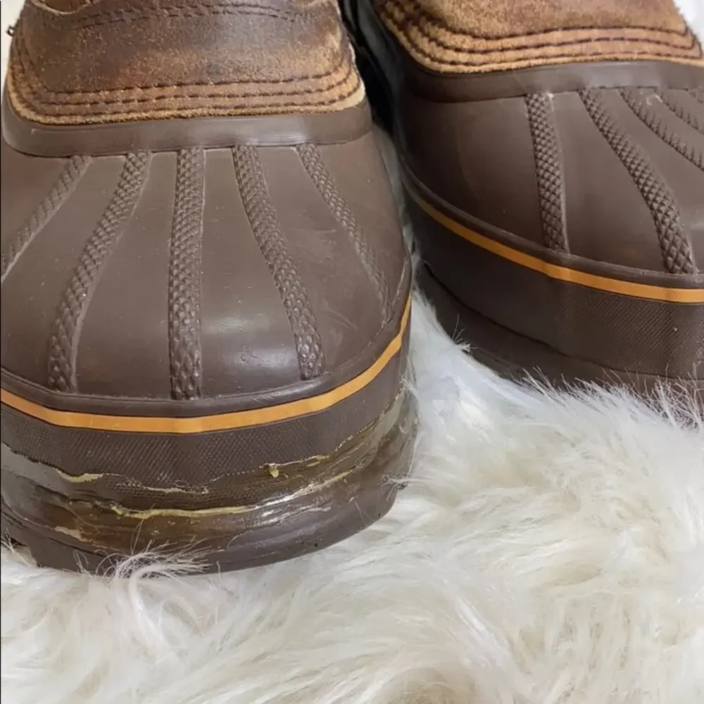 Sorel Kananaskis II Brown Men's Leather Snow Boots Size 9